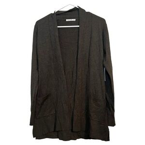 Pink Clover stitch fix dark gray cardigan NWT